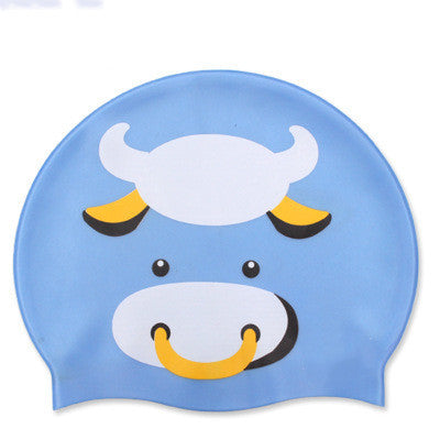 Silicone Children's Swimming Cap Cute Cartoon