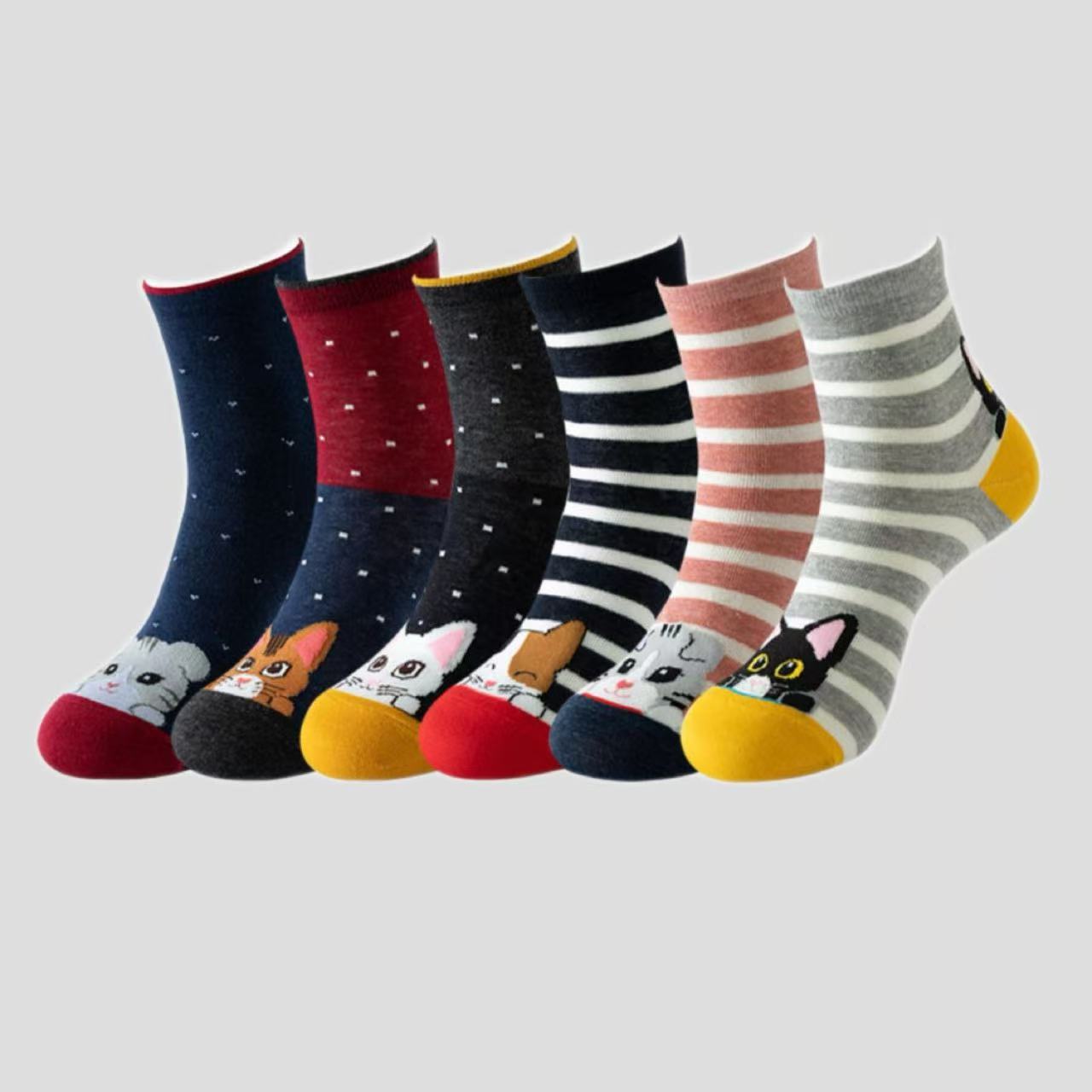 Mid-calf New Cat Pattern Women's Socks