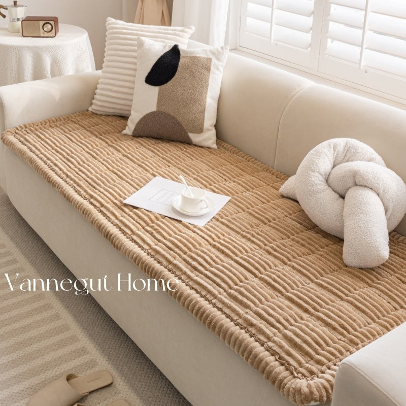 Sofa Cushion Autumn And Winter Thickening Plush Non-slip Tatami Cushion