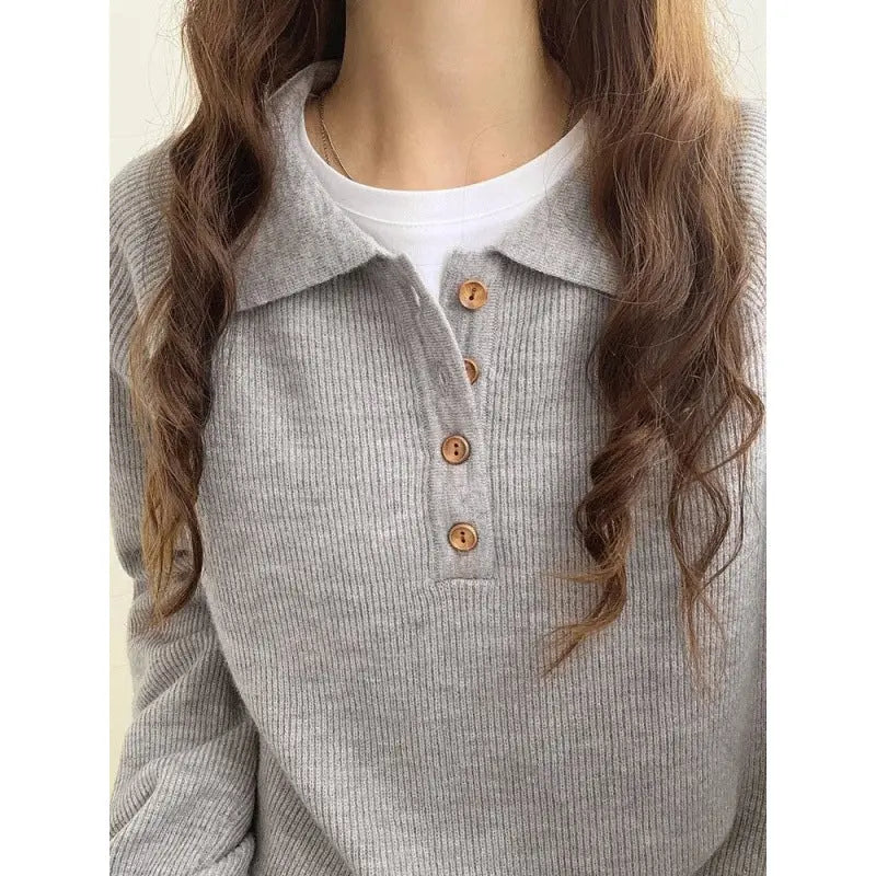 Loose-fitting Long Sleeve Sweater Women Nipaaj
