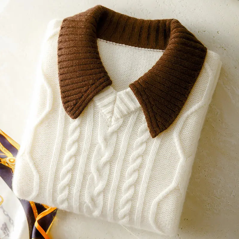 Women's Loose Casual Knitting Sweater Nipaaj