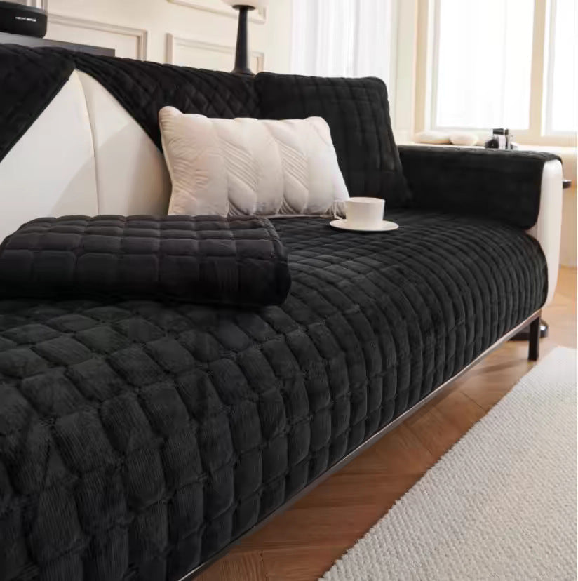 Cross-border Thickened Fleece Sofa Cushion Non-slip Cushion Autumn And Winter