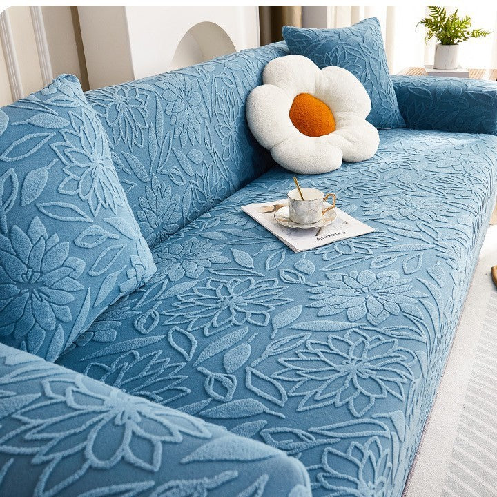 All-inclusive Universal Cushion Stain-resistant Anti-elastic Chaise Sofa Cover