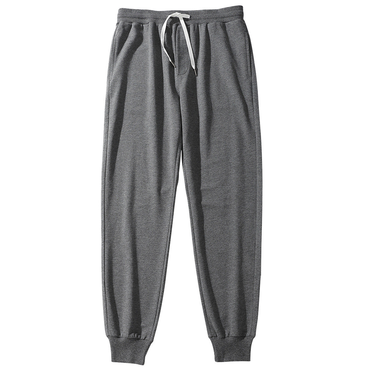 Men's Cotton Sports Casual Pants Drawstring Loose Slimming