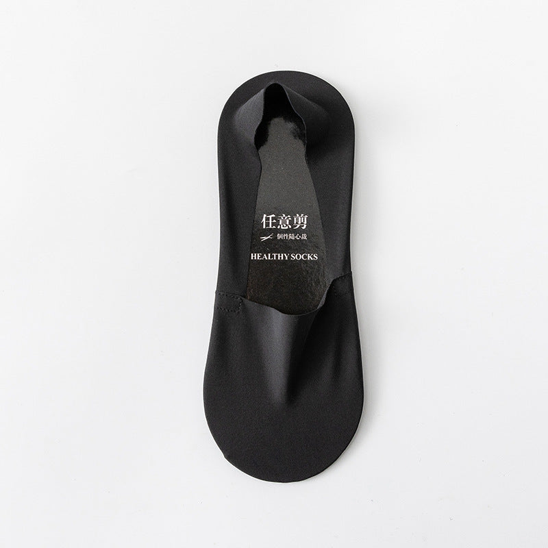 Socks Shallow Mouth Invisible Seamless Low Cut Pure Cotton Bottom Ice Silk