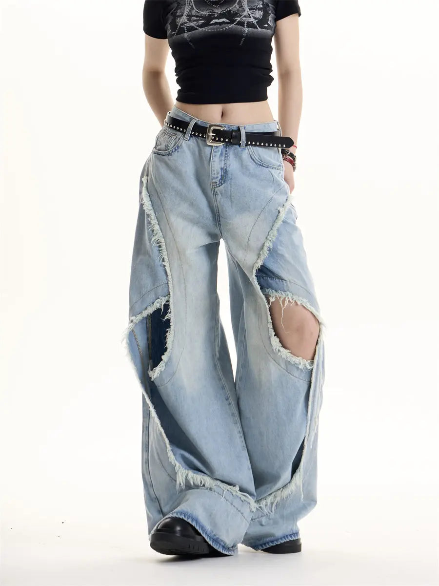 American Retro Hot Girl Design Jeans Nipaaj