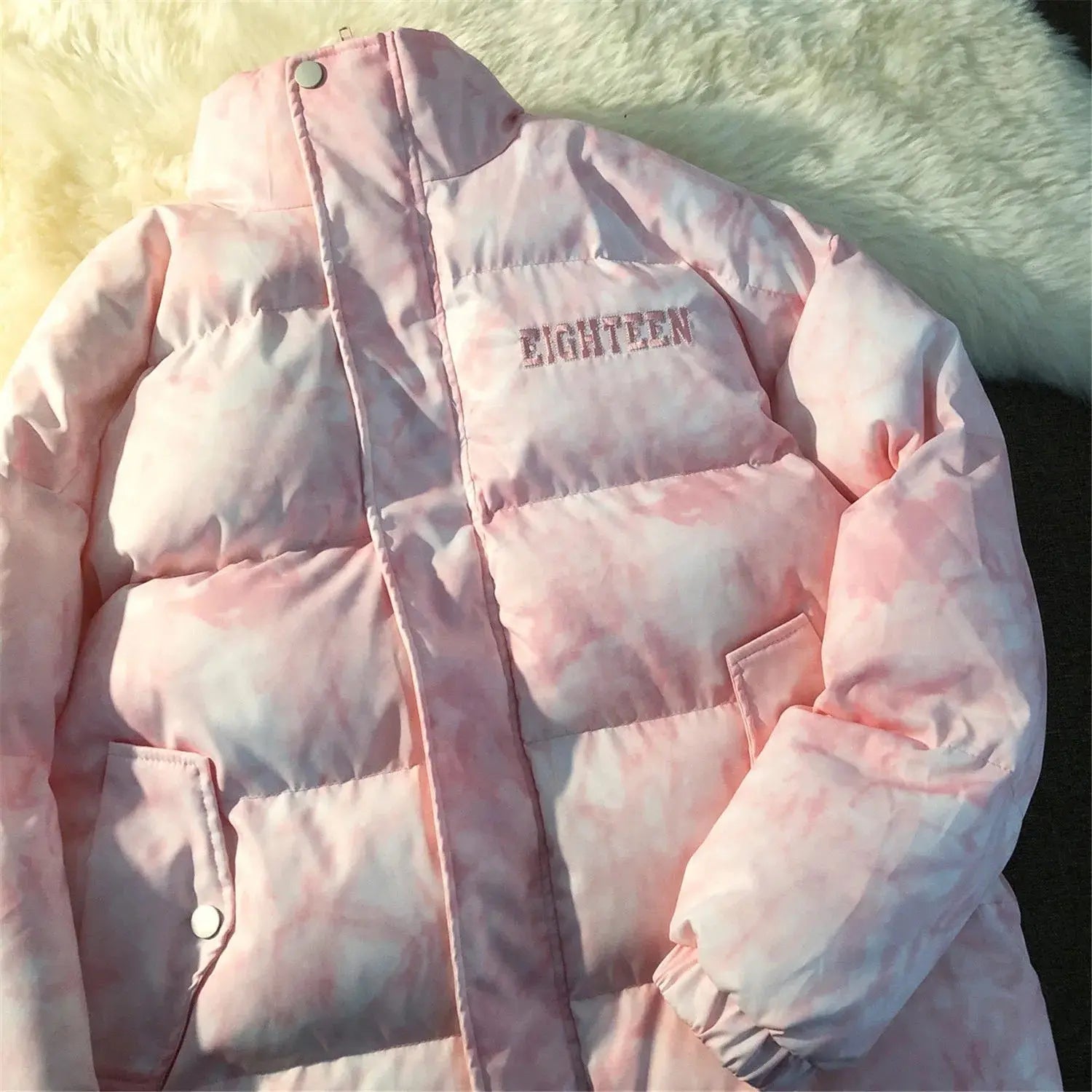 Goddess Fan Li Collar Padded Jacket Women Wild Loose Fashion Autumn And Winter Lightly Cooked Cotton Padded Jacket null