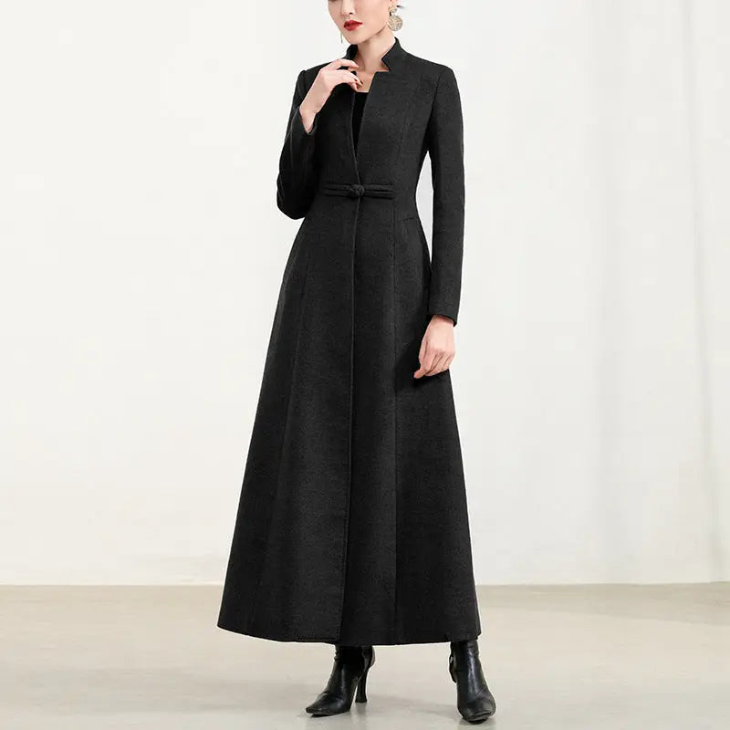 Versatile High-end Woolen Coat null