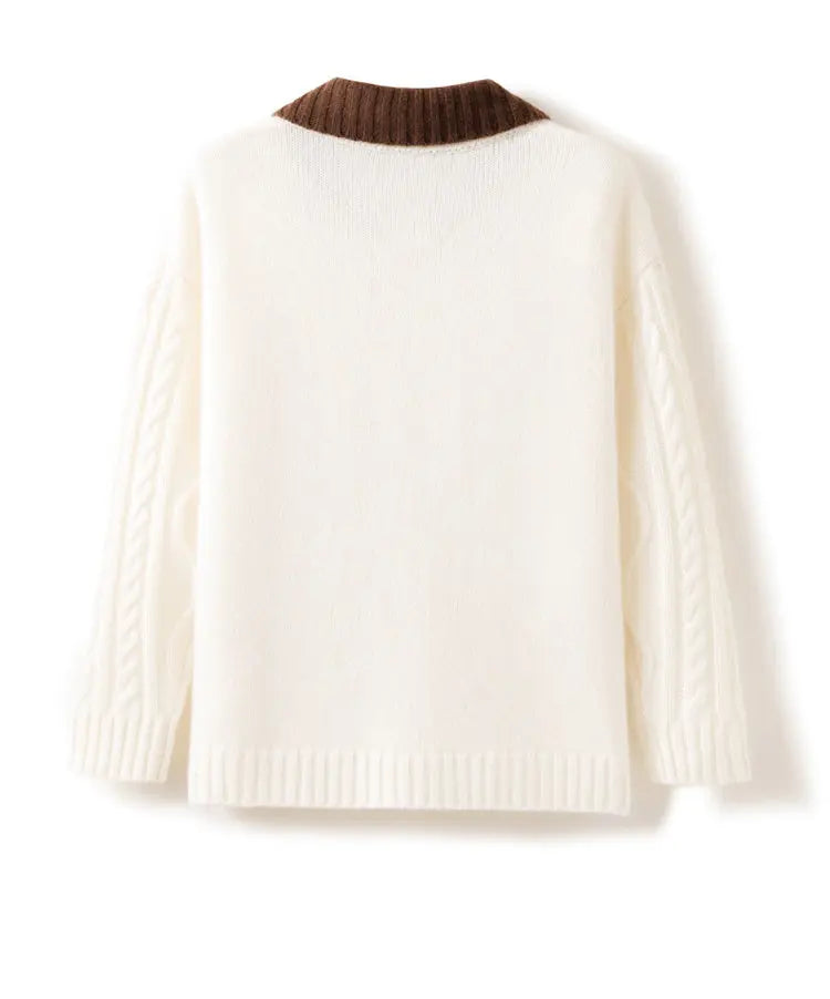 Women's Loose Casual Knitting Sweater Nipaaj