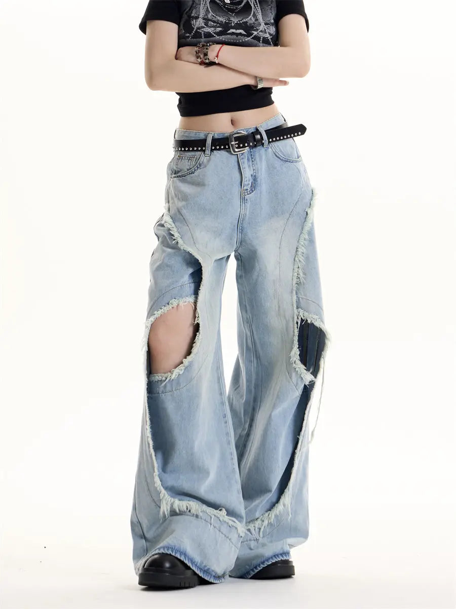 American Retro Hot Girl Design Jeans Nipaaj