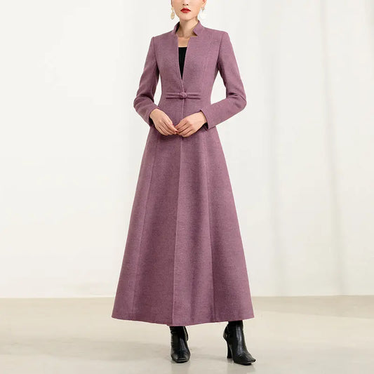 Versatile High-end Woolen Coat null