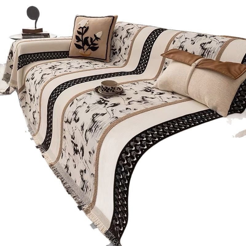 Chinese Ancient Style High Sense Four Seasons Universal Chenille Sofa Cover