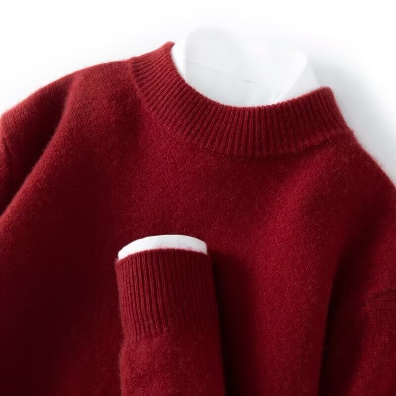 Men's Half-high Collar Thickened Loose Pullover
