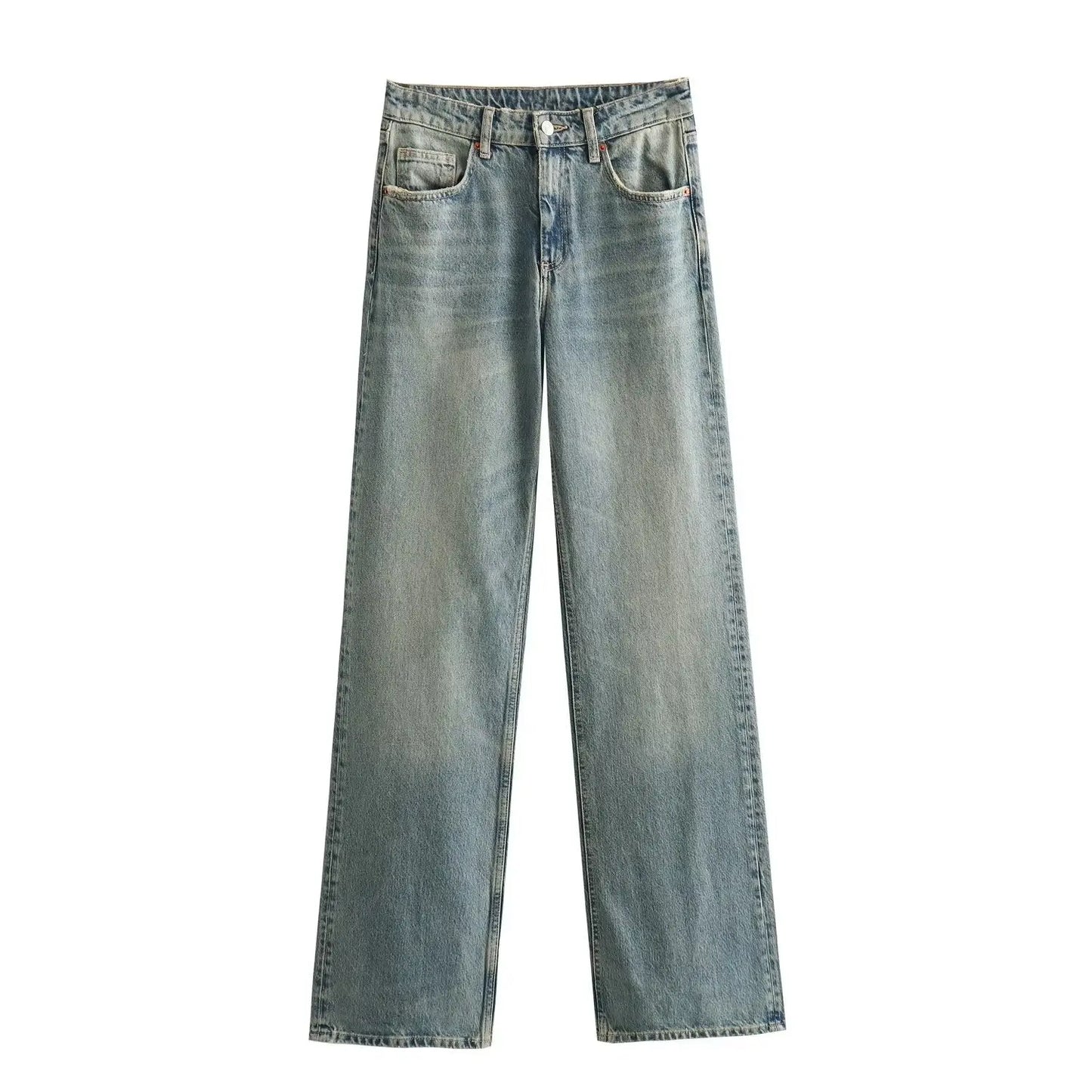 Autumn And Winter Jeans High Waist Straight Pants Women's Wide-leg Pants Nipaaj