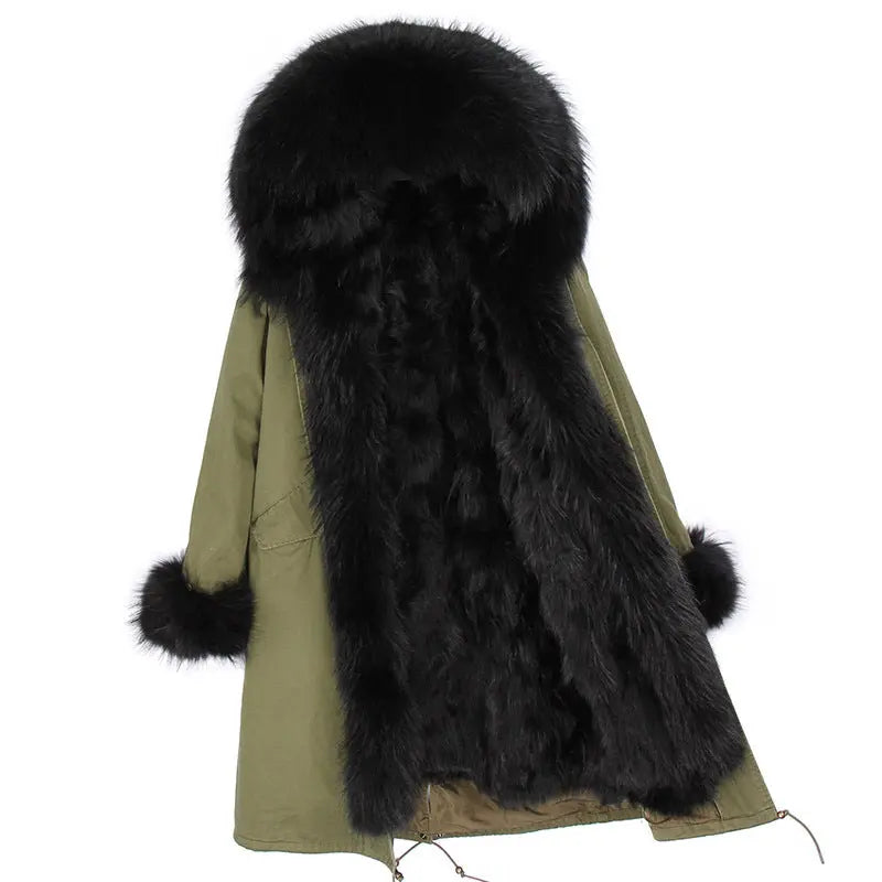 Women's Winter Wool Collar Coat Long Style Overcome null
