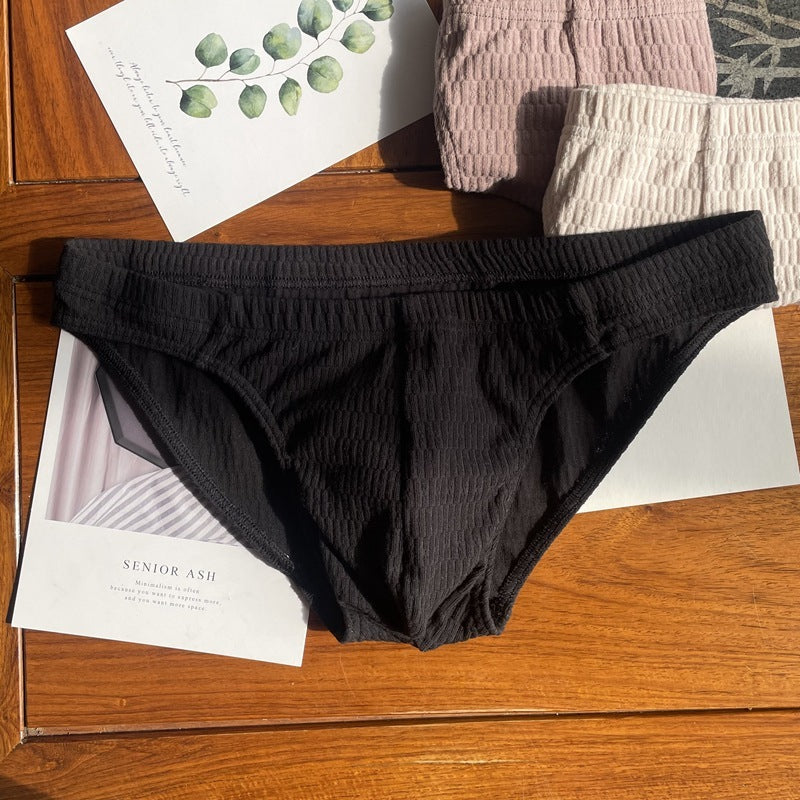 Men's Triangle Underwear Pure Cotton Pants Solid Color Shorts