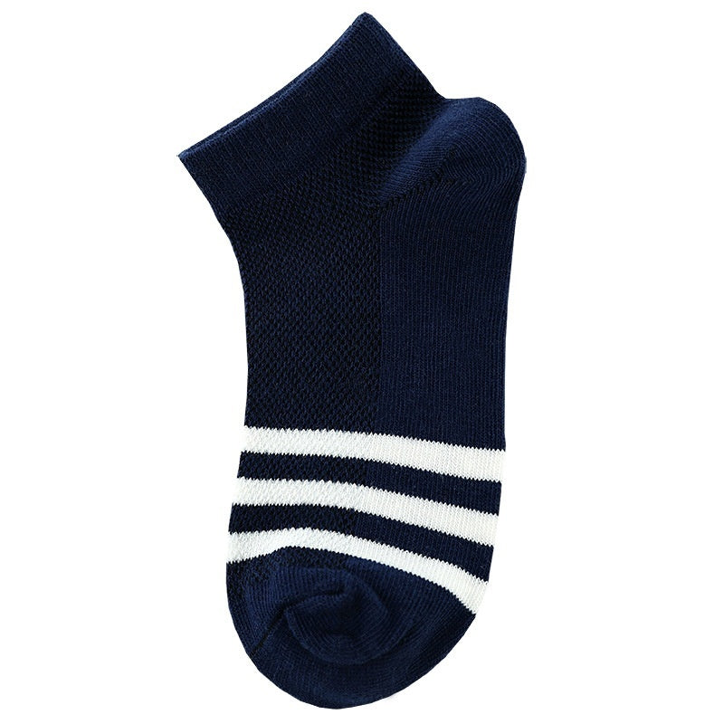Children's Solid Color Short Socks