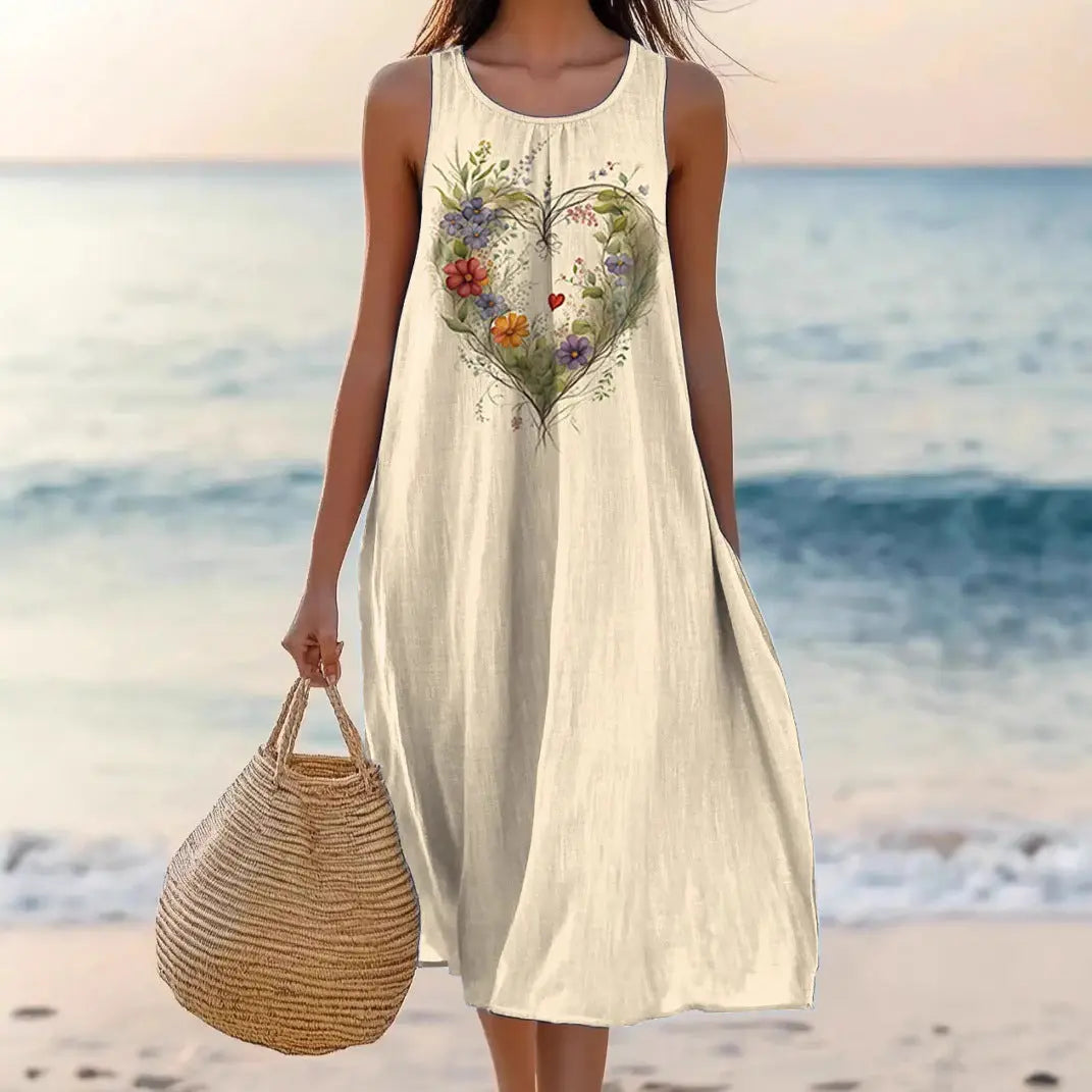 Polyester Short-sleeve One-piece Dress For Women null