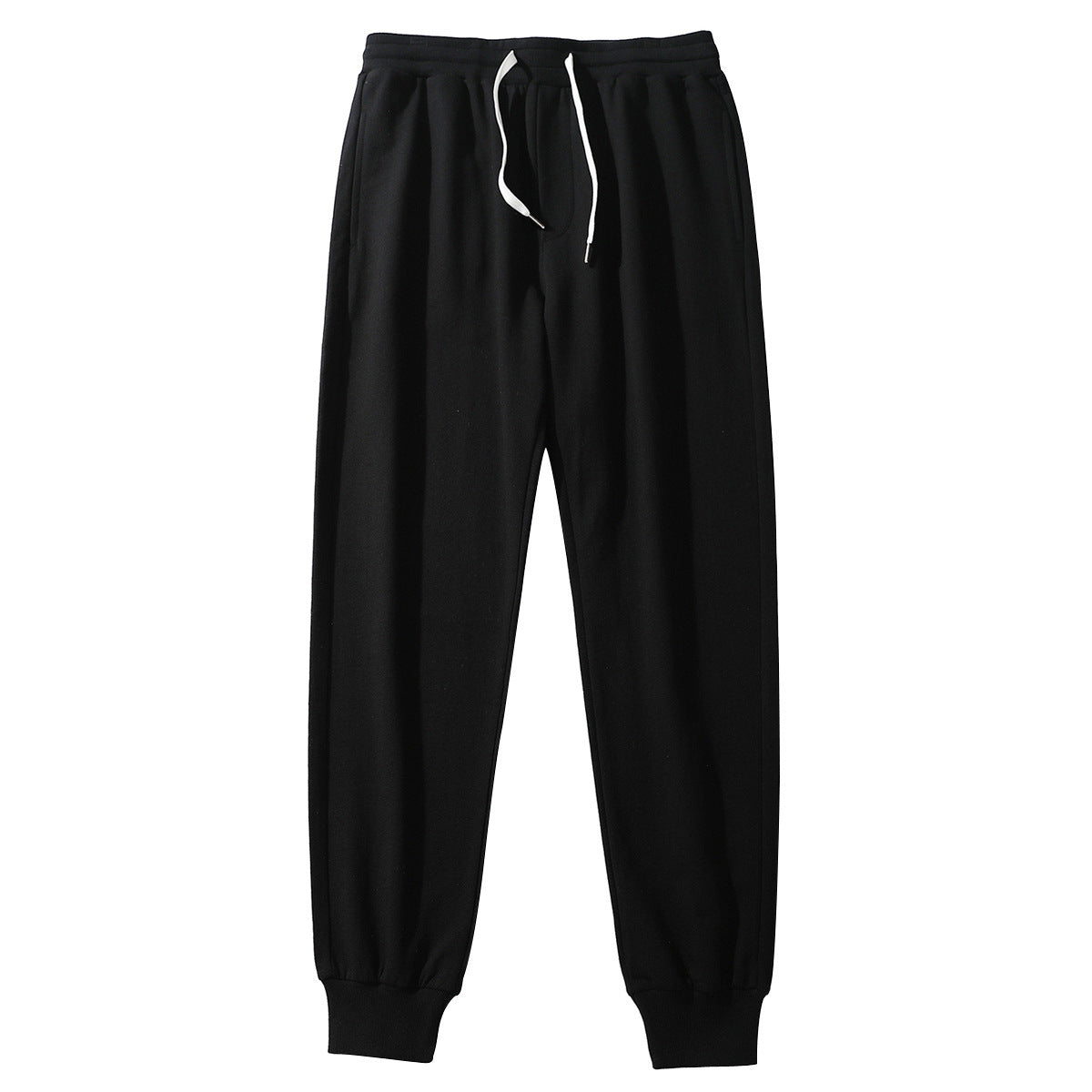 Men's Cotton Sports Casual Pants Drawstring Loose Slimming