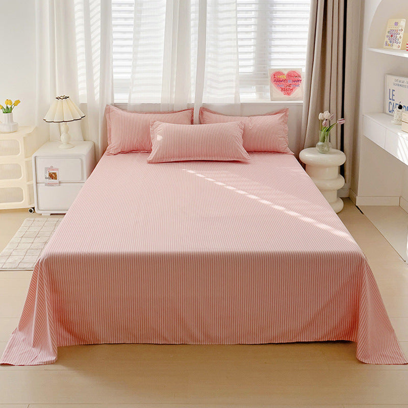 Summer Washed Cotton Bed Sheet Student Dormitory