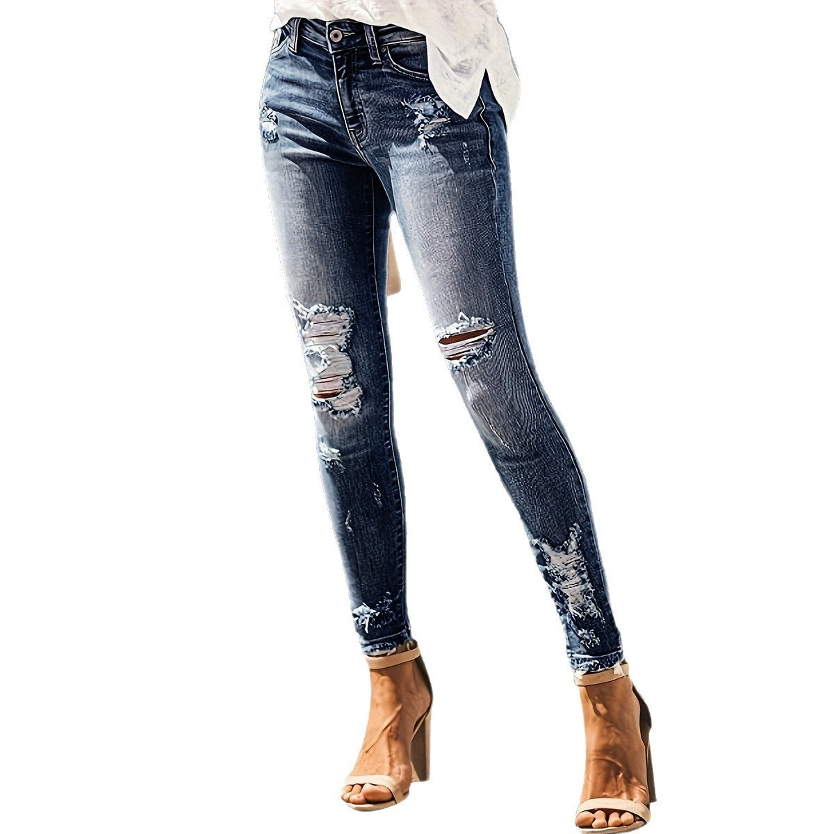 Jeans Women's High Elastic Slim Fit Slimming