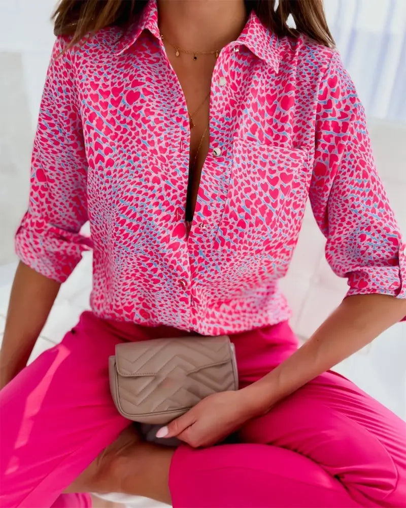 Fashion Long Sleeve Printed Shirt Nipaaj