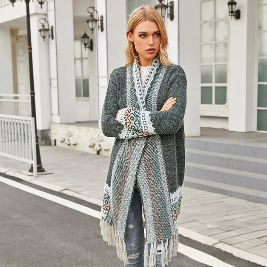 Women's Street Fashion Mid-length Loose Sweater Nipaaj